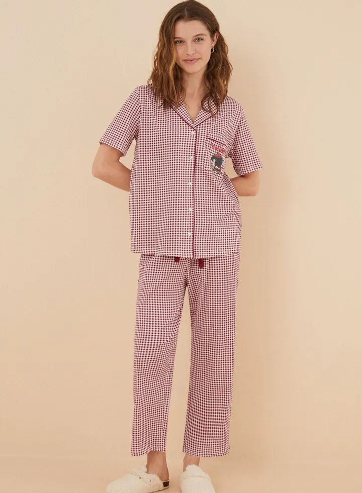 Pocket Detail Pyjama Shirt And Pants