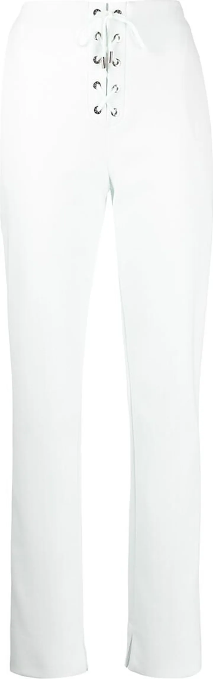 Lace-Up Straight-Leg Trousers