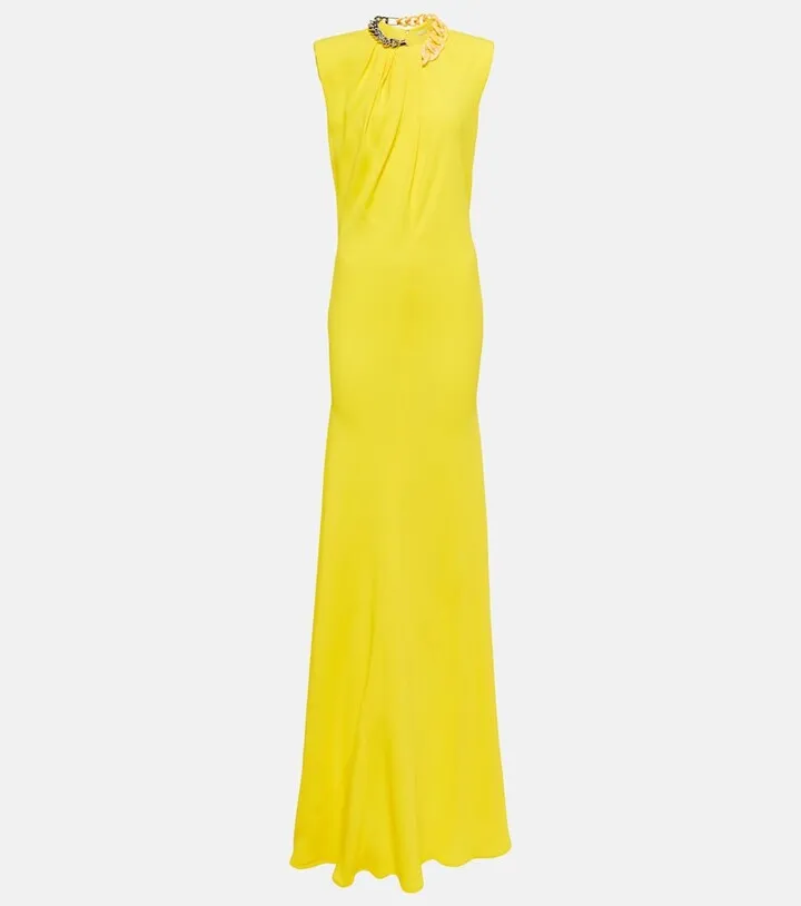 Chain-detail maxi dress