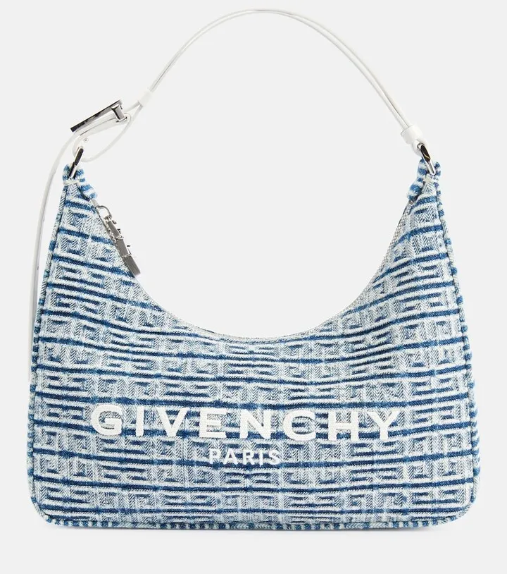 Moon Cut Out Small denim shoulder bag