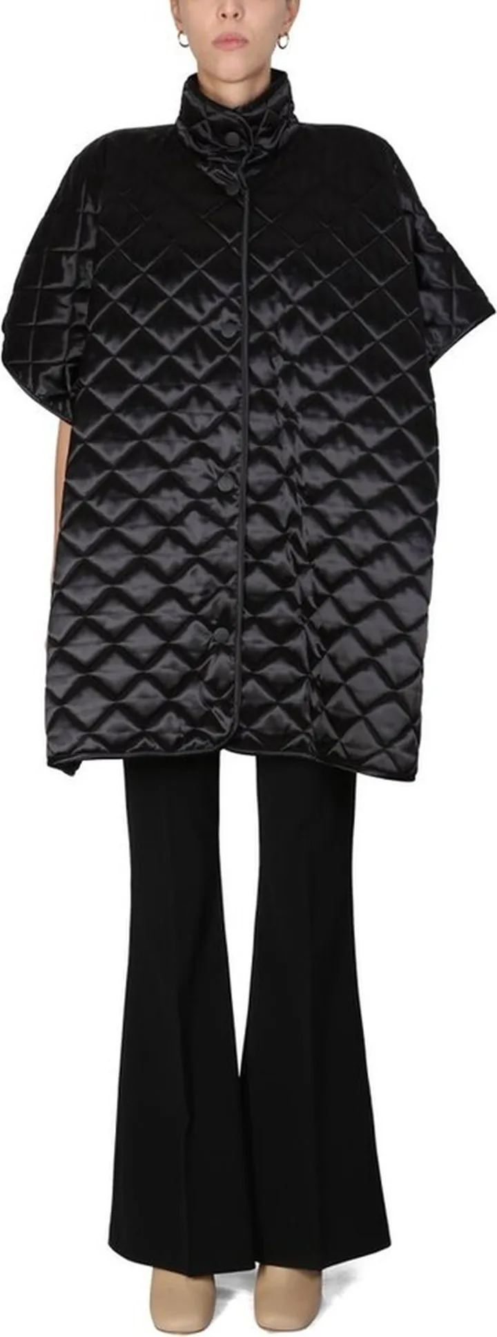 Boutique Moschino Quilted High-Neck Jacket