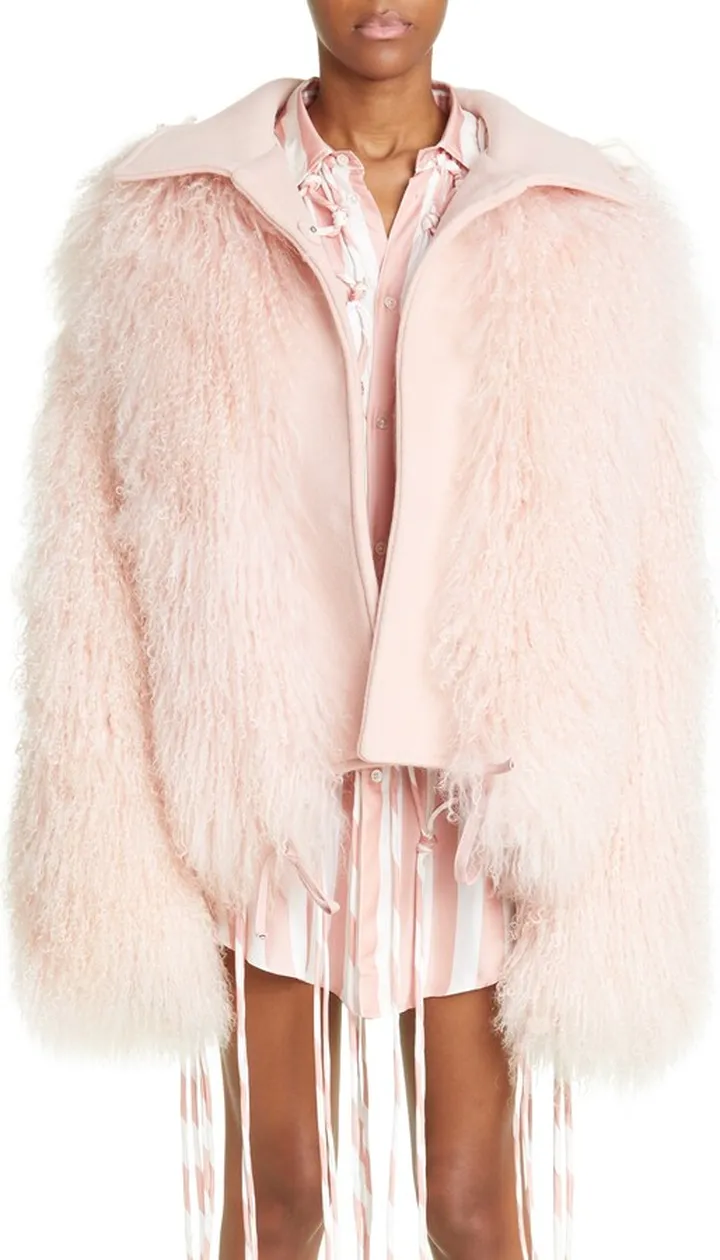 Genuine Mongolian Shearling Jacket