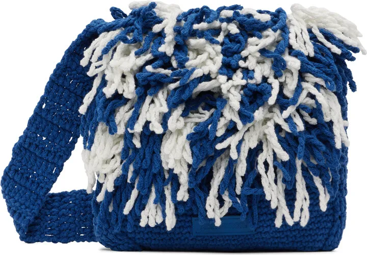 ADER error Blue Fringe Shoulder Bag