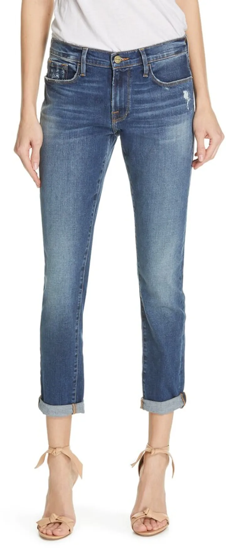 Le Garcon Ankle Boyfriend Jeans