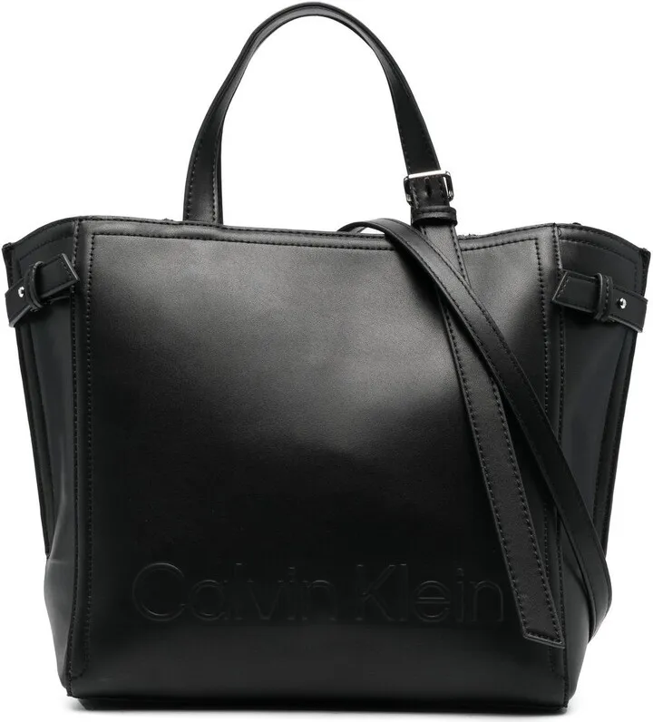 Logo-Embossed Tote Bag