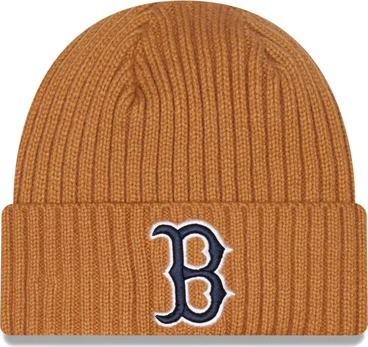 Men's New Era Brown Boston Red Sox Classic Cuffed Knit Hat
