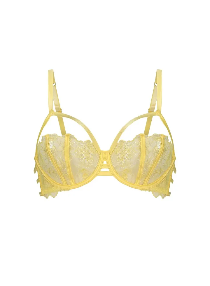 Strappy Lace Detail Bra