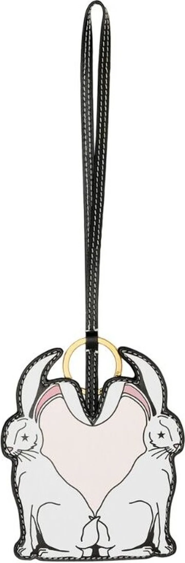 Burberry Leather Rabbit Print Bag Charm
