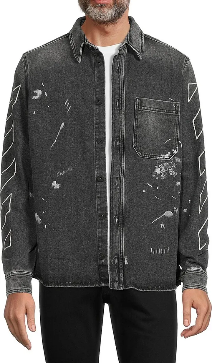 Diag Outline Denim Jacket