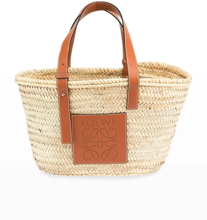 Basket Small Palm Tote Bag
