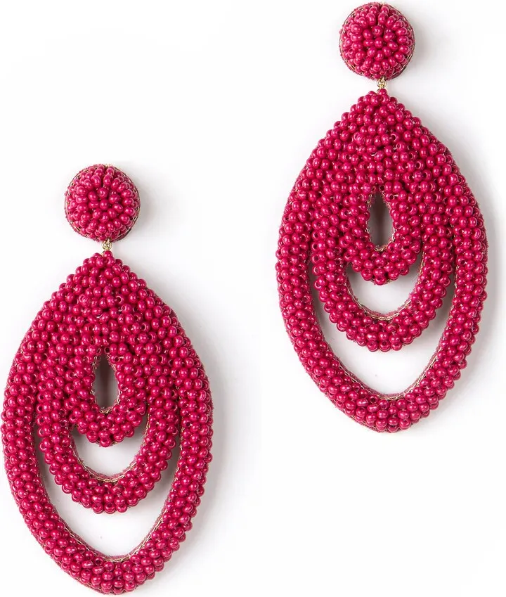 Mirabai Beaded Drop Earrings