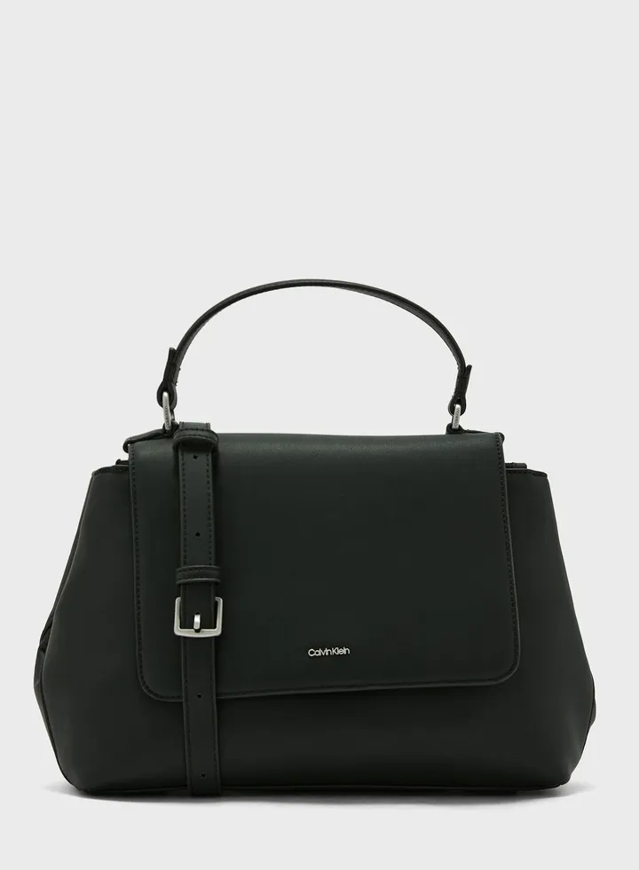 Top Handle Flapover Tote