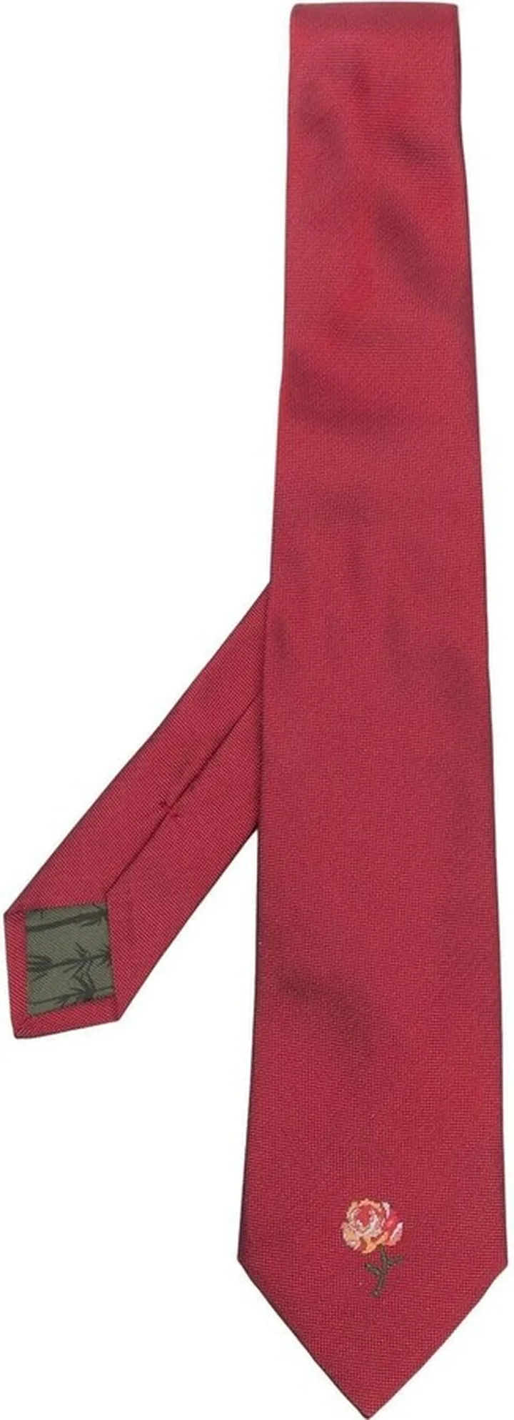 Silk Embroidered-Motif Tie
