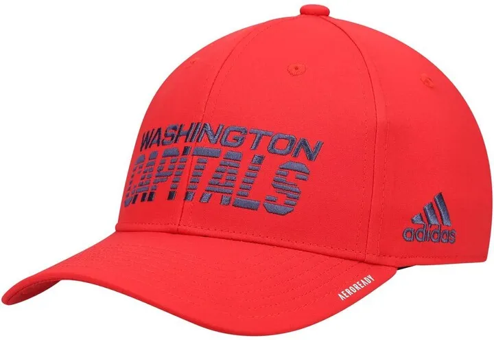 Men's Red Washington Capitals 2021 Locker Room Aeroready Flex Hat