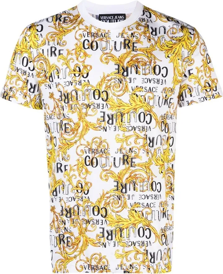 baroque-print T-shirt
