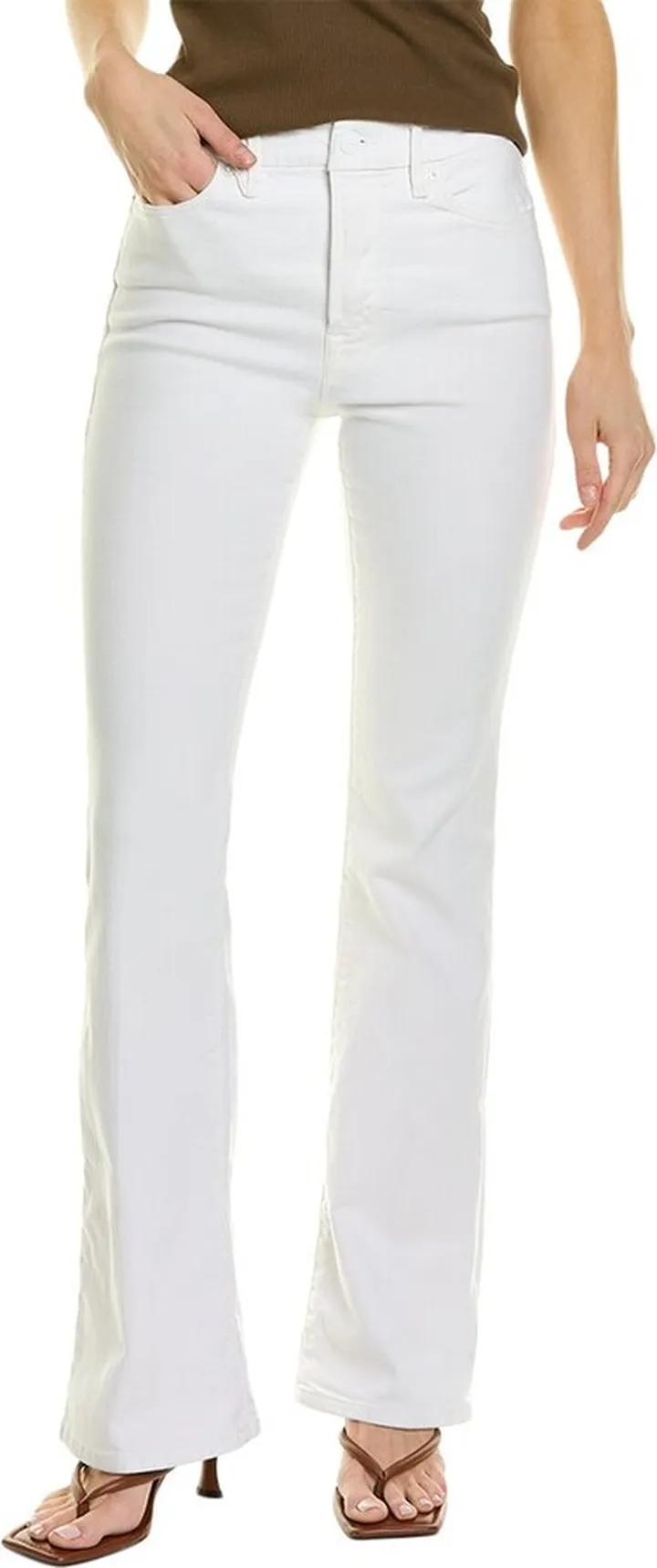 GOOD AMERICAN Classic White Bootcut Jean