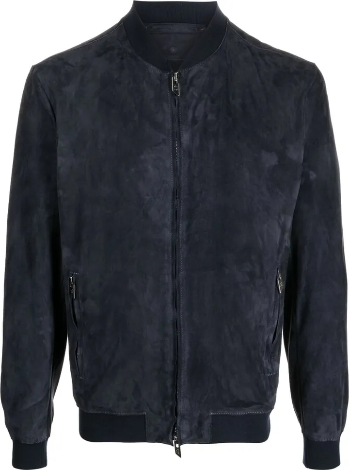Zipped-Up Leather Jacket