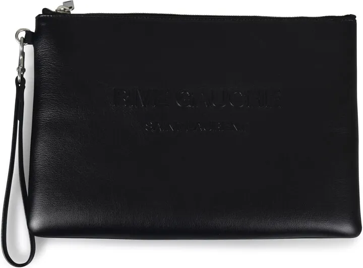 Embossed Logo Clutch