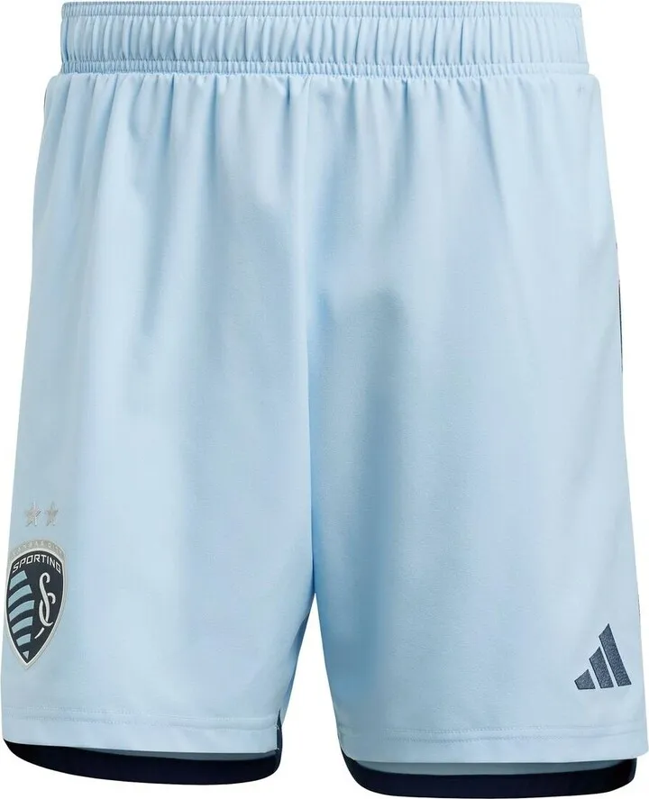 Men's adidas Light Blue Sporting Kansas City 2023 Home Aeroready Authentic Shorts