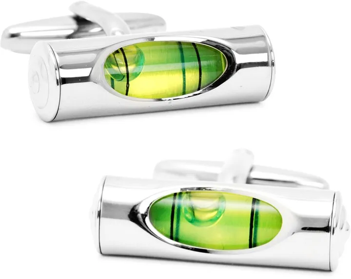 Green Level Cuff Links