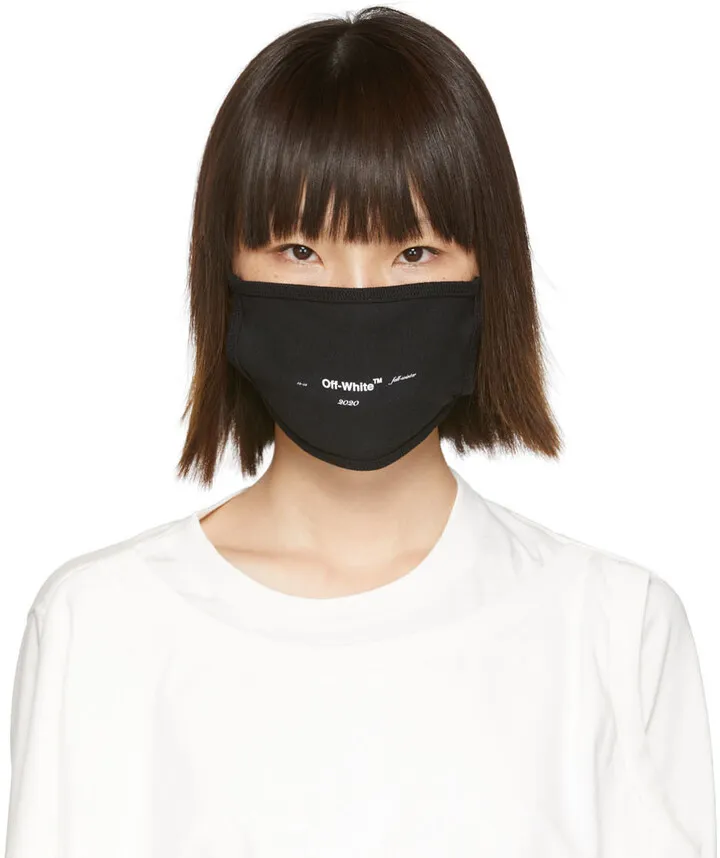 Off-White Black Logo Mask