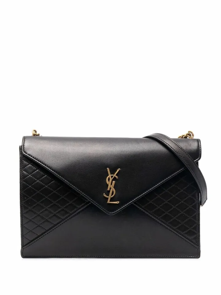 Gaby monogram plaque shoulder bag
