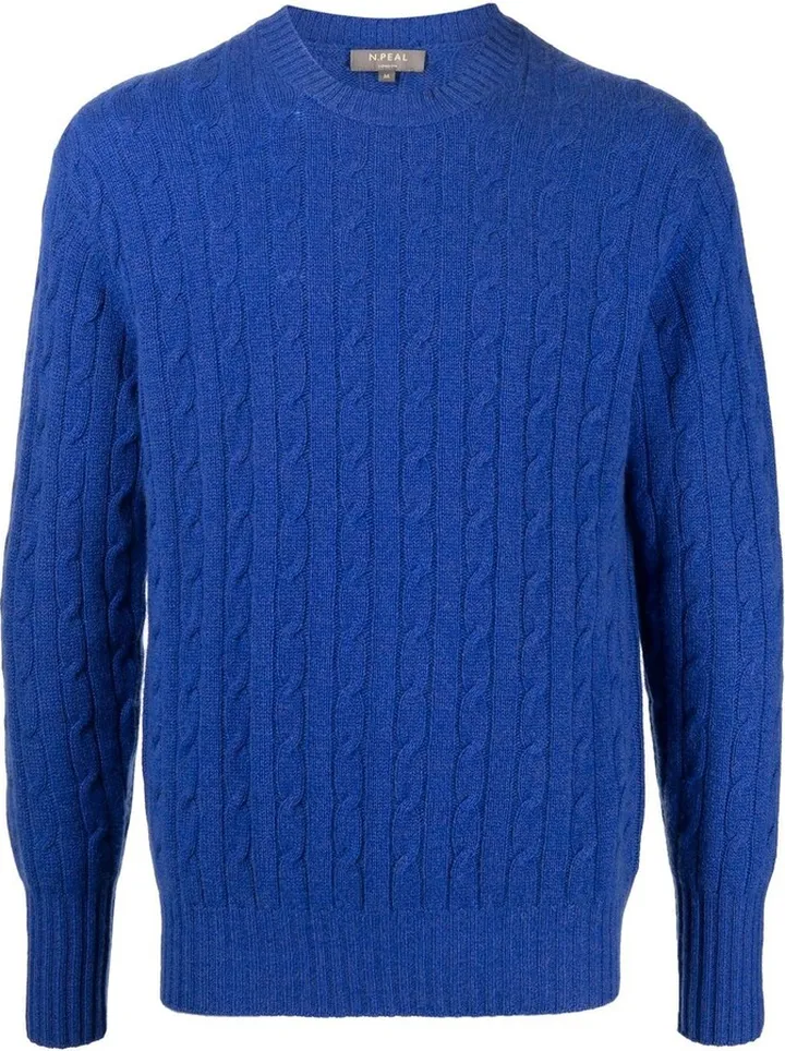 Thames cable-knit cashmere jumper