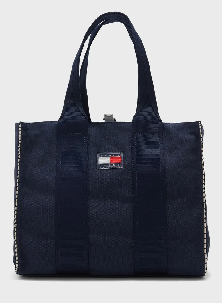 Denim Summer Vacation Tote Bag
