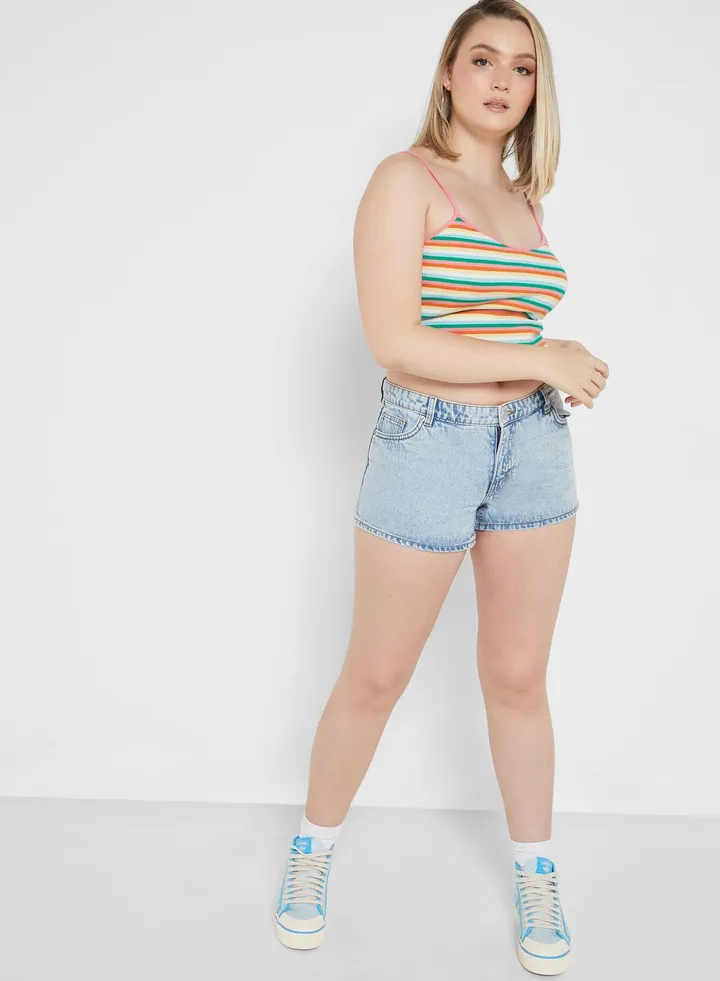 High Waist Denim Shorts