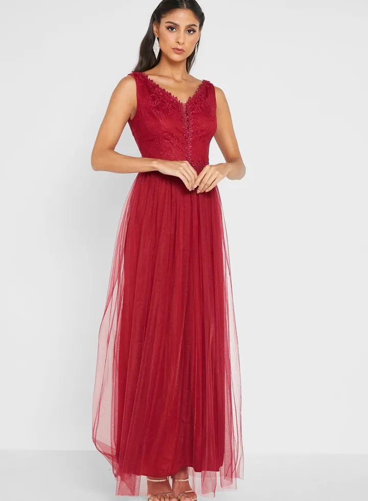 Shimmer A-Line Dress