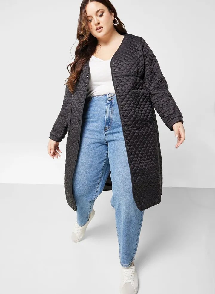 Pocket Detail Quilted Jacket