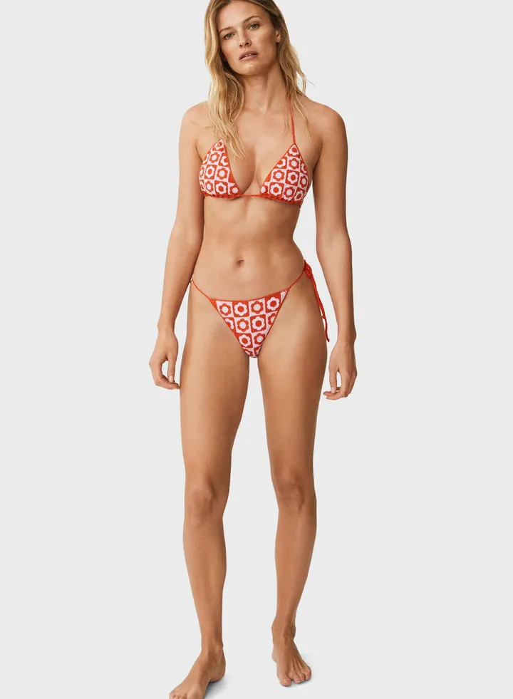 Printed Bikini Top