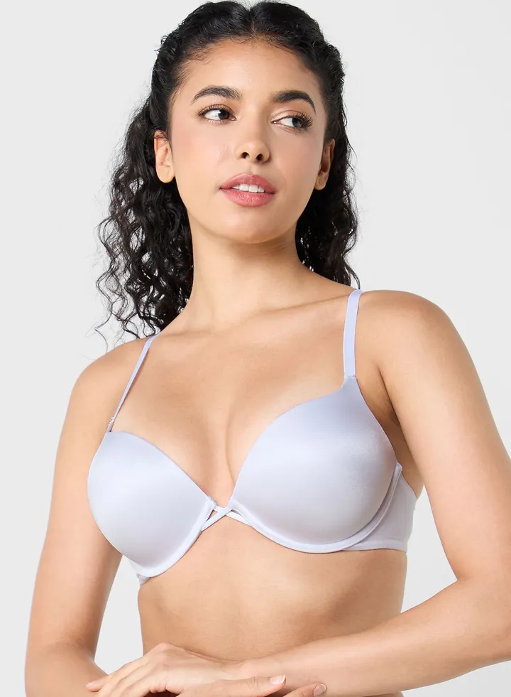 Plunge Neck Padded Bra