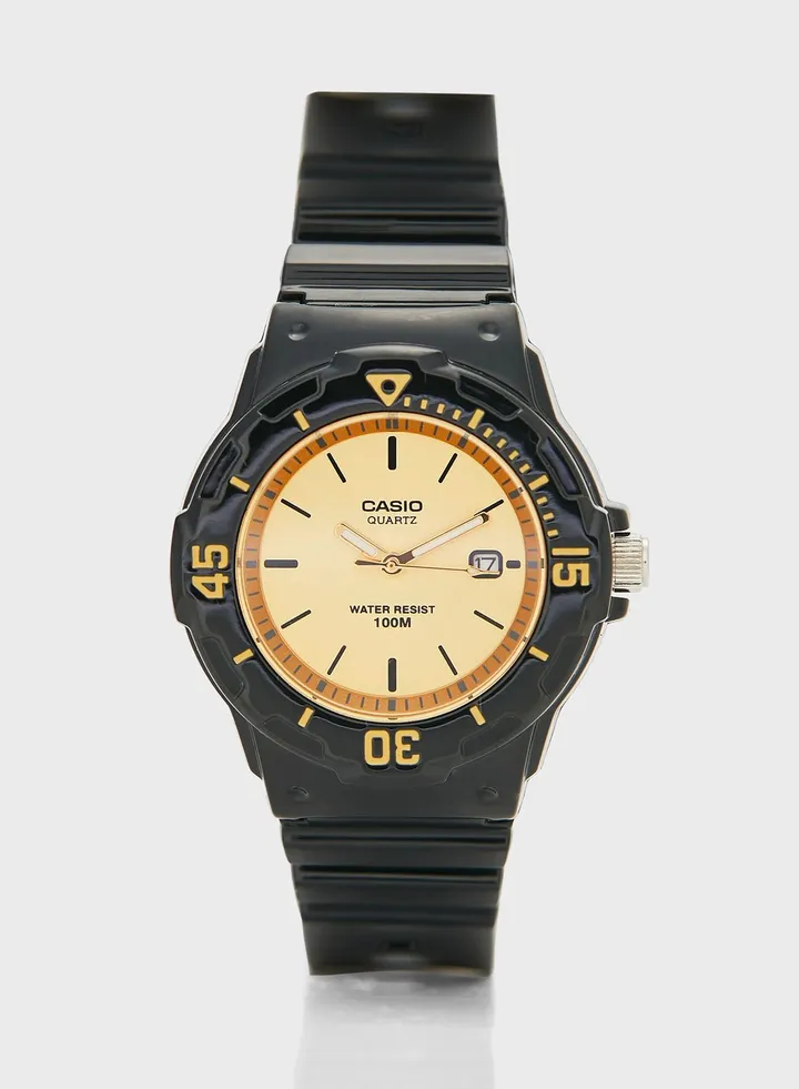 Pu Strap Analog Watch