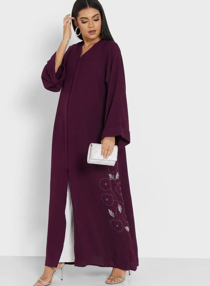 Embellished Detail Abaya