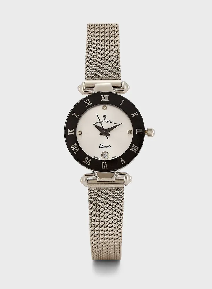 Classic Mesh Strap Analog Watch