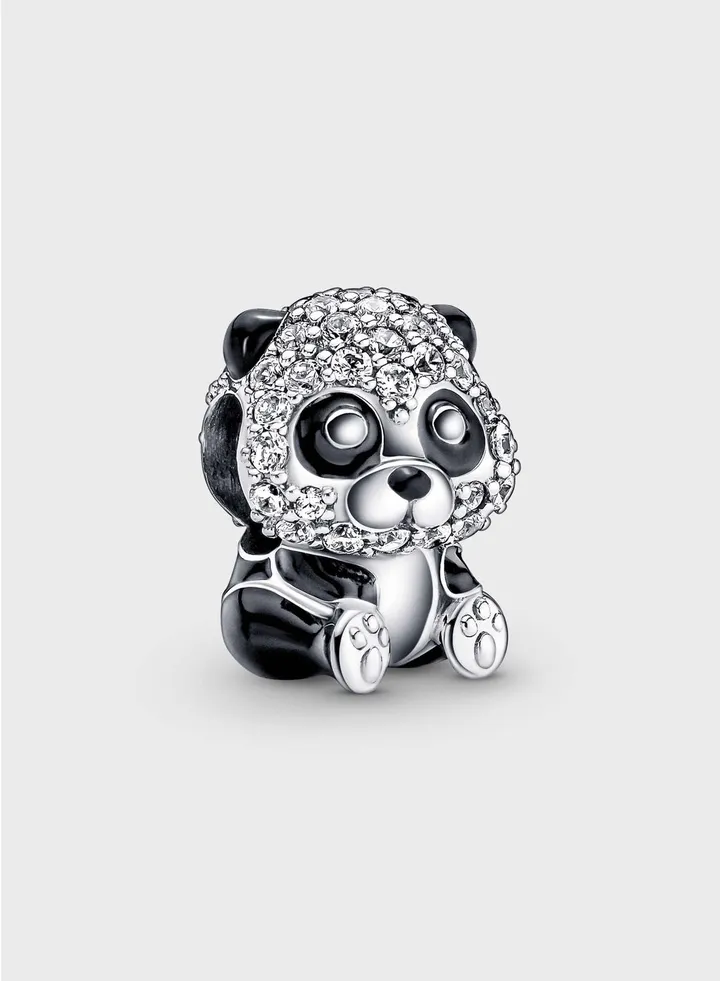 Sparkling Cute Panda Charm