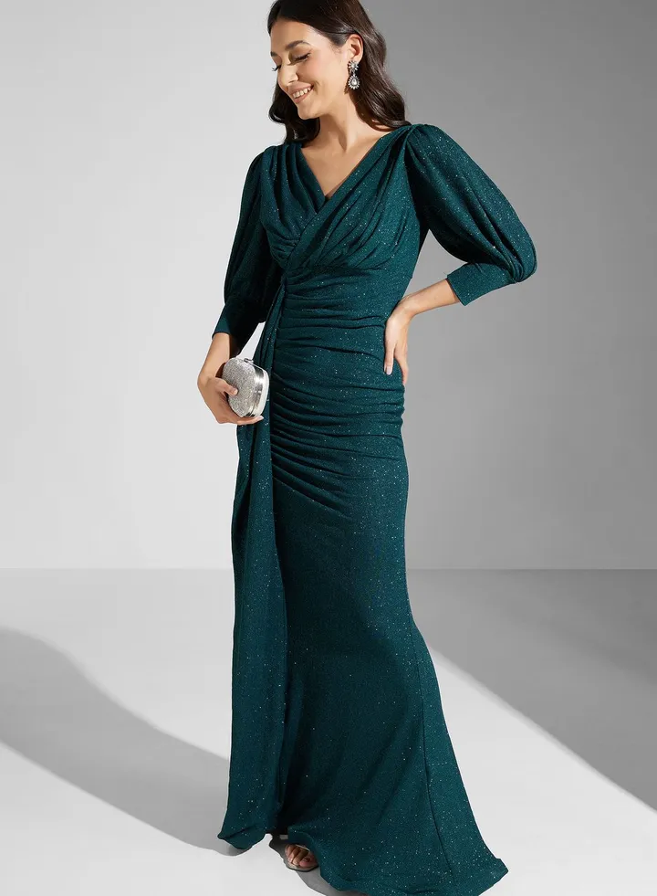 Ruched Detail Mermaid Dress