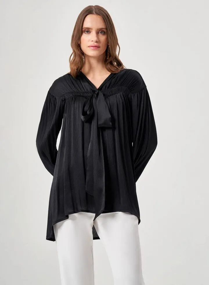 Tie Detail Tunic Top