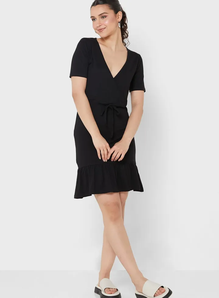 Wrap Tie Dress