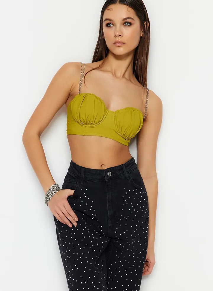 Embellished Strappy Bustier