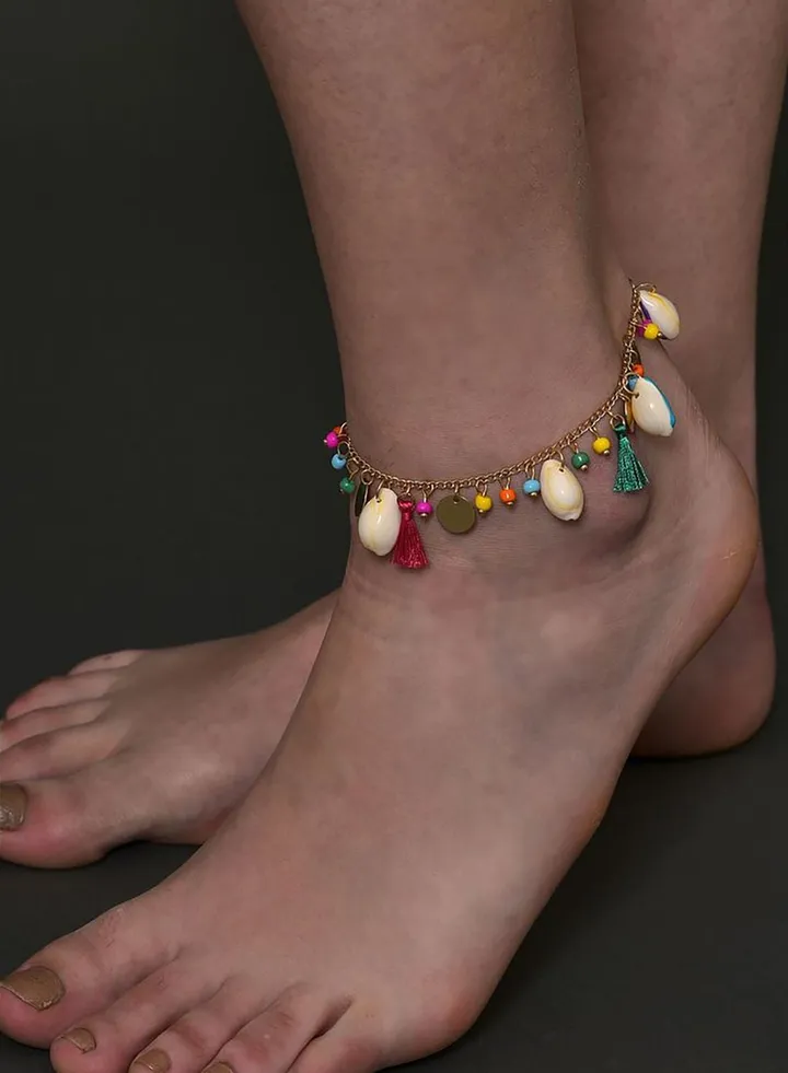 Gold Plated Designer Anklet