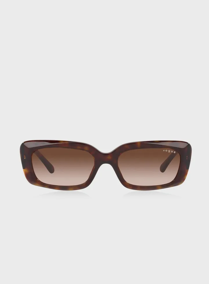 0Vo5440S Rectangle Sunglasses -Hailey Bieber x Vogue Eyewear