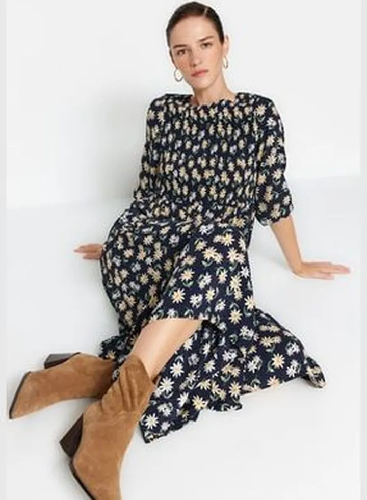 Multicolored Woven Dress TWOAW24EL00709