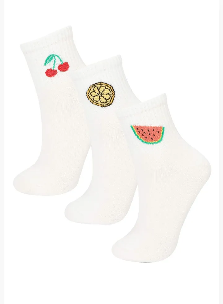 Woman 3-pack Socks Mid Cut