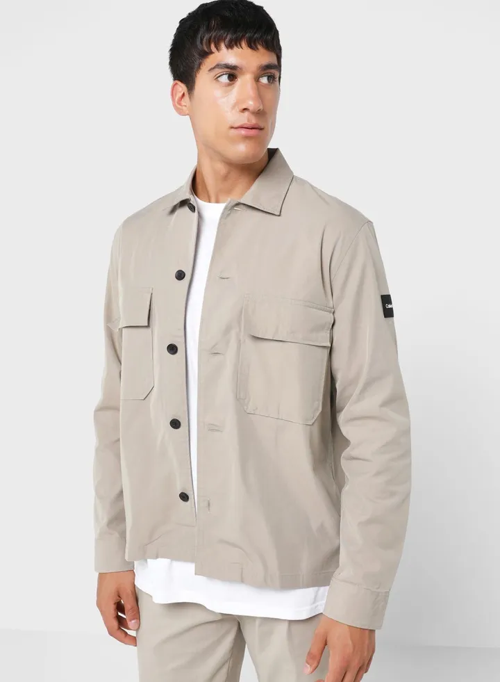 Casual Pocket Detail Relaxed Fit Shirt