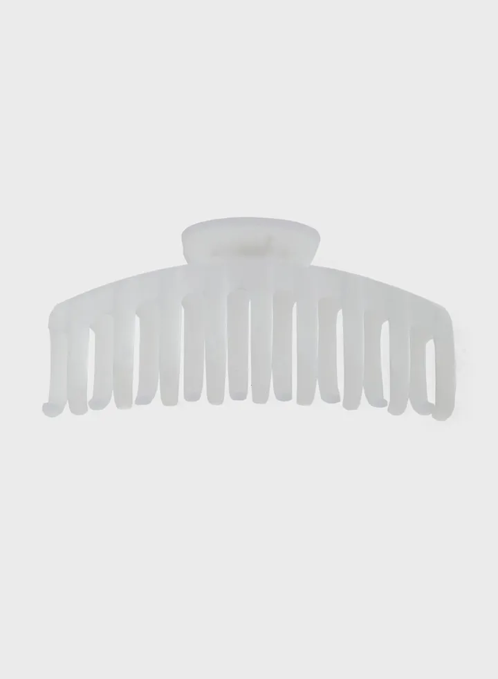 Frosted Transparent Hair Claw Clip
