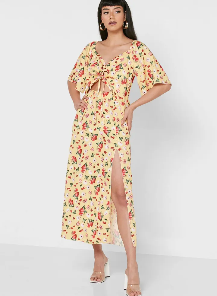 Cut Out Detail Dress