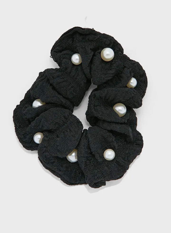 Pearl Scrunchie Hair Tie