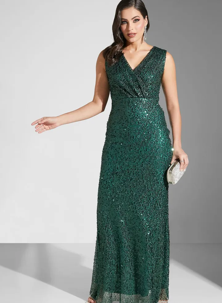 Hadia Ghaleb Shimmer Dress